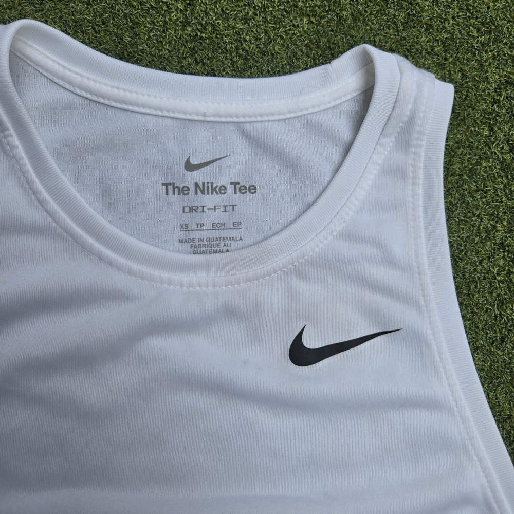 Nike Dri Fit Tank Top Men's Xs White Sleeveless - Picture 5 of 10
